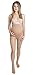 Terramed Graduated Firm Sheer Compression Maternity Pantyhose (20-30 mmHg) (Medium, Beige)