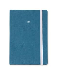 Letts of London Raw A5 week to view 2025 diary - teal