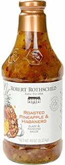 Amazon Com Robert Rothschild Farm Roasted Pineapple Habanero Sauce 40oz Glaze Finishing Sauce Sweet Spicy Sauce For Chicken Fish Pork Shrimp All Natural Gluten Free