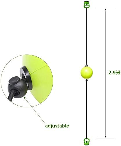 Feishibang Fight Ball Reflex Trainer for Reaction Boxing Speed Training,Safe Double end Punching Ball with Strong Vacuum Suckers,Black,S - Image 4