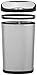 AmazonBasics Automatic Trash Can Set -12 Liter and 50 Liter, Stainless Steel