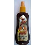 Australian Gold Gel with Bronzer SPF#8 8 oz. Spray