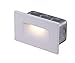 Cloudy Bay 120V Dimmable LED Indoor Outdoor Step Light,3000K Warm White 3W 100lm,Stair Light,White Finish