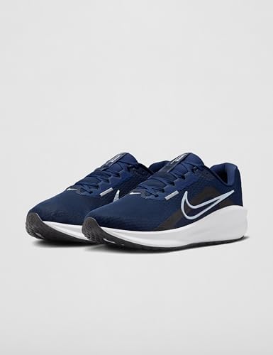 Herren Downshifter 13 Sneaker, Midnight Navy Pure Platinum Black White, 43 EU