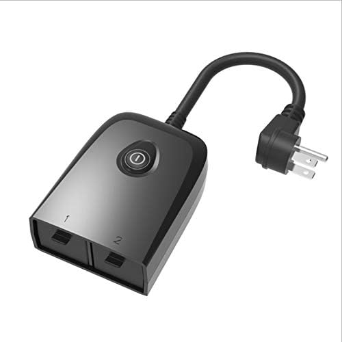 Outdoor IP55 Waterproof Intelligent WIFI Socket 15A Double Plug Socket Voice Control