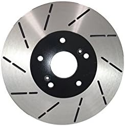 [Front E-Coat Slotted Brake Rotors Ceramic Pads] Fit 12-15 Honda CR-V AWD