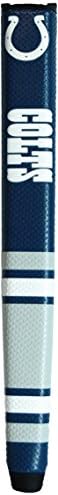 Team Golf NFL Indianapolis Colts Golf Putter Grip Golf Putter Grip with Removable Gel Top Ball Marker, Durable Wide Grip & Easy to Control