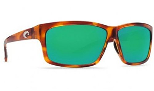 Costa Del Mar Sunglasses - Cut- Plastic / Frame: Honey Tortoise Lens: Polarized Green Mirror Wave 400 Glass