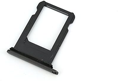 ATEANO SIM Card Holder Slot Tray with Waterproof Rubber Ring Replacement Part For Iphone 8 (4.7 inch) (Black)