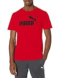 PUMA mens Essentials Logo Tee TShirt, Puma