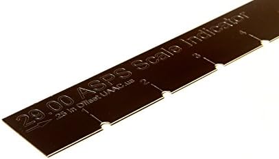 Luthier Tool Straight Edge Notched Engraved Scale Indicator: 29 Slim Kim | UAAC for Baritone Kelly