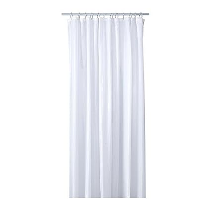 Ikea Saltgrund Shower Curtain White 180x180 Cm Amazon Co Uk
