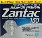 Zantac 150 Maximum Strength Cool Mint (65 Tablets)