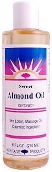 Heritage Store HERITAGE STORE SWEET ALMOND OIL, 8 FZ