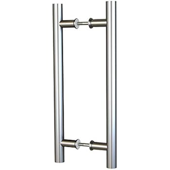 JUGREAT Barn Door Handle Set 15-3/4inch Stainless Steel Double Side Bar Handle