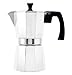 GROSCHE Milano Stovetop Espresso Maker Moka Pot 6 espresso Cup - 9.3 oz, Silver - Cuban Coffee Maker Stove top coffee maker Moka Italian espresso greca coffee maker brewer percolator