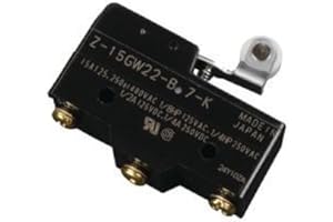 OMRON INDUSTRIAL AUTOMATION Z-15GW22-B7-K MICRO SWITCH, ROLLER LEVER SPDT 15A 250V