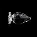 FST Large Anal Plug Crystal Mushroom Shape Butt Plug Glass Massage Bum Plug Sex Toys for Women Men Masturbation Transparent