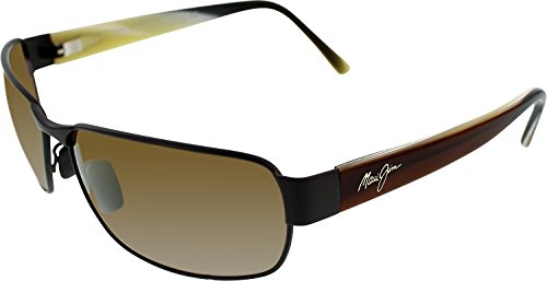 Maui Jim Sunglasses | Sandy Beach 408-02 | Gloss Black Rimless Frame, Polarized Neutral Grey Lenses, with Patented PolarizedPlus2 Lens Technology