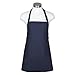 Premium Chef Three Pocket Apron 3 Pockets Great for Restaurants, Bistros, Chefs, Baker, Servers, Waitress, Waiter, Craftsmen (Navy)