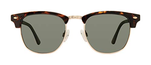 PRIVÃ‰ REVAUX"Headliner" Designer Sunglasses, Brown/Green