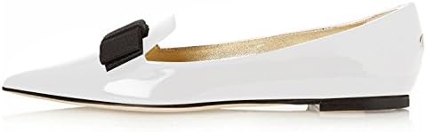 Eldof Women's Flats, Pointed Toe Flats Pumps, Patent Leather Flats Pumps, Walking Dress Office Classic Comfortable Flats