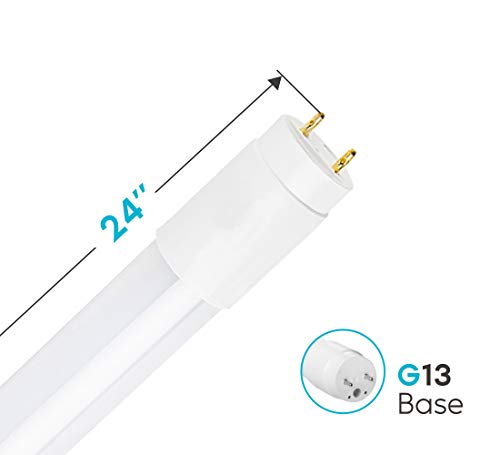 image for Luxrite 2FT LED Tube Light, T8, 11W (17W Equivalent), 6500K Daylight, 