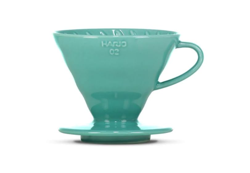 Hario V60 Ceramic Coffee Dripper Turquoise - Size 02