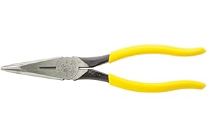 Klein Tools D203-8 Needle Nose Pliers, Long Nose Side Cutters, Alligator Pliers with Extended Handles, 8-Inch