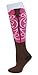 Cowgirl boot Socks Brown/Pink S/M