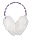 Kids Girls Winter Warm Faux Fur Plush Stars Printed Ear Warmers Earmuffs Purple