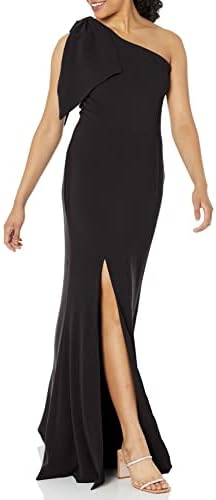dress the population amy one shoulder crepe gown Amy Gown Dress the Population