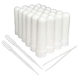 zison Essential Oil Aromatherapy Blank plastic tubes (Includes 24 Blank plastic tubes+36 unscented wicks+2 Plastic Droppers+1 Plastic Tweezers)