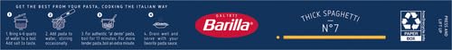 BARILLA THICK SPAGHETTI PASTA, 16 OZ. BOX – NON-GMO, MADE WITH DURUM WHEAT SEMOLINA – KOSHER CERTIFIED