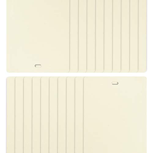 DALIX PVC Vertical Replacement Slats Curved Smooth Ivory 94.5 x 3.5 (20-Pack) - Thumbnail 6