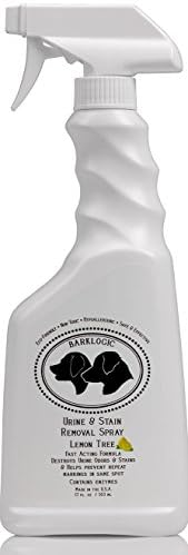 BarkLogic Natural Pet Urine & Stain Removal Spray, 17 oz - Lemon Tree | Fast Acting Formula Destroys Urine Odors & Stains & Helps Prevent Repeat Markings in Same Spot | Contains Enzymes