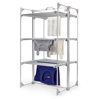 DrySoon Deluxe 3-Tier Electric Heated Clothes Airer – Energy Efficient Electric Airer Clothes Dryer with Foldable Design – Large 21m Drying Space – Lightweight Electric Drying Rack for Indoor Use
