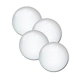 Fat Cat Foosball/Soccer Game Table Soccer Balls: 36 mm Regulation Size Foosballs, Solid White, 4 Pack
