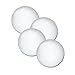Fat Cat Foosball/Soccer Game Table Soccer Balls: 36 mm Regulation Size Foosballs, Solid White, 4 Pack primary