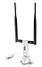 Netis Wireless N 300Mbps Long-Range USB Adapter with Two 5dBi Antennas and USB 2.0 Cradle (WF-2116), 300 Mbps High Gain