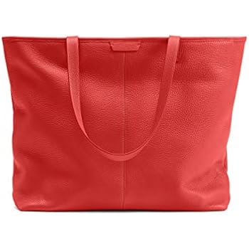 leatherology large zippered downtown tote