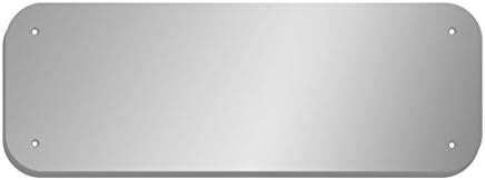 Rectangle Extra Thick Shatterproof Acrylic Safety Mirror With Rounded Corners, Mounting Holes And Screw Set - 8in x 24in x 1/4in