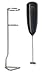 BellaCafe Stainless Steel Hand Held One Touch Electric Milk Frother with Stand