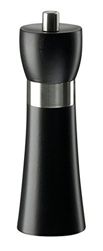 Zassenhaus Hamburg Beechwood Beech Wood Pepper Mill Grinder Black 18cm (20731) by Zassenhaus