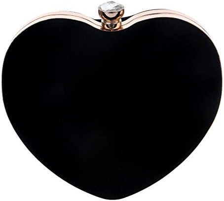 Women's Heart-Shaped Satin Tote Dress Evening Bag Bridal Prom Tote Fashion Fashion