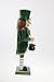Traditional Wooden Collectible Leprechaun Decorative Nutcracker, Festive Christmas Décor, 14 Inch Tall Perfect for Shelves and Tables, 100% Wood