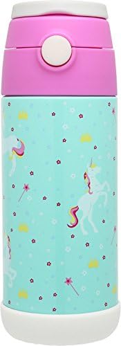 Snug Flask For Kids - Vacuum Insulated Water Bottle With Straw (Unicorn)