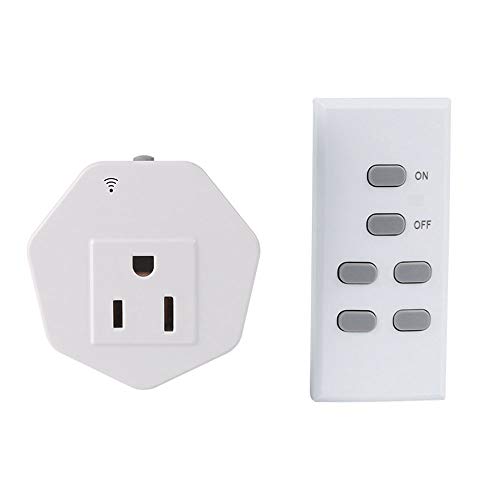 Finduat Wireless Remote Control Outlet Electrical Smart Switch Plugs for Lights, Lamps, Power Strips, Home Automation and other Household Appliances(1 Plug / 1 Remote, battery included) - Thumbnail 4