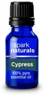 Cypress Essential Oil 15ml Spark Naturals - 100% Pure Therapeutic Grade, Highest Organic Quality, Aromatherapy, Natural Product- Diffuser & Humidifier Friendly