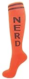 Nerd Unisex Socks - Orange